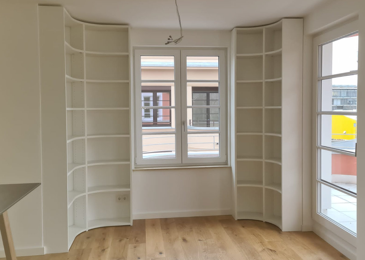 Rundes Eck Bücherregal Möbelwerk 3.0